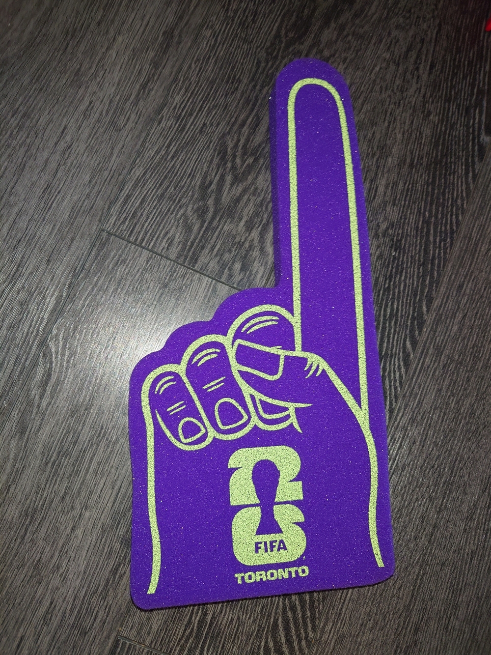 Official FIFA 2026 Toronto Purple Foam Finger - #1 Fan Rally Prop